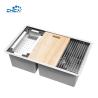 Buy cheap quality control procedure double bowl 32.75x19x10 18 gauge stainless steel from wholesalers