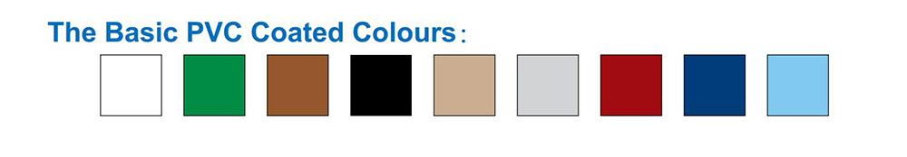 color of chain link fence