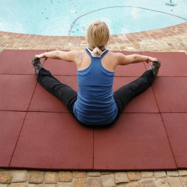E-Purchasing Eco-Sport Interlocking Tiles Outdoor Rubber Flooring -500x500mm - 4