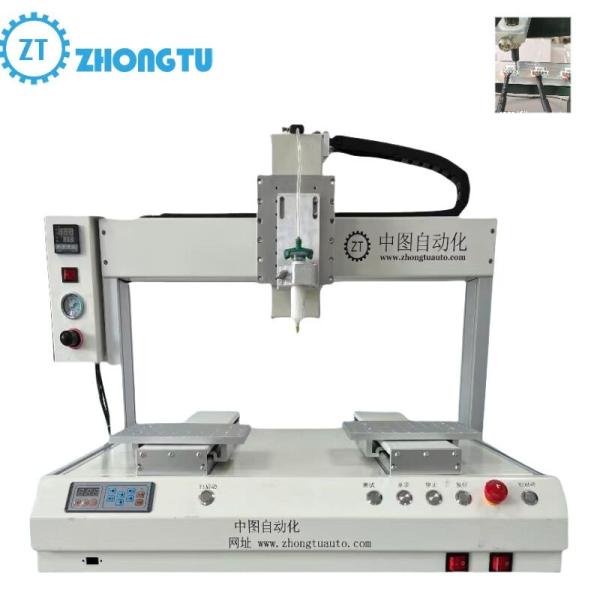 China High-Precision Automatic Dispensing Machine with ±0.02mm Accuracy and 800*750*850mm Dimensions for Industrial Glue Applications on sale China High-Precision Automatic Dispensing Machine with ±0.02mm Accuracy and 800*750*850mm Dimensions for Industrial Glue Applications on sale
