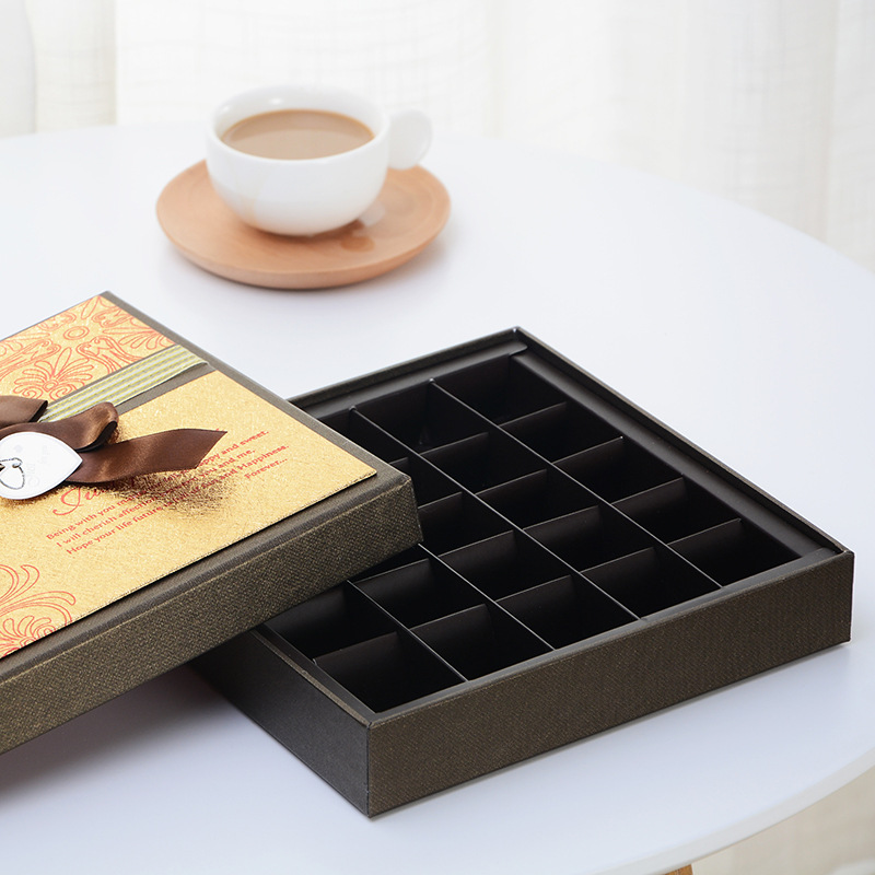 Stamping Custom Luxury Colorful Kraft Paper Chocolate Box Packaging with Your Own Logo