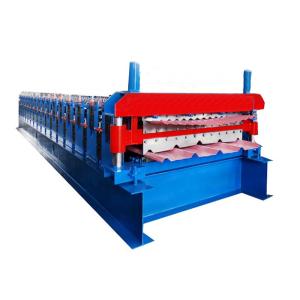 Double Layer Galvanized Corrugated Roofing Panel Sheet Roll Forming Machine
