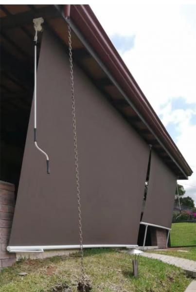 Vertical Universal Retractable Window Awnings Remote Control