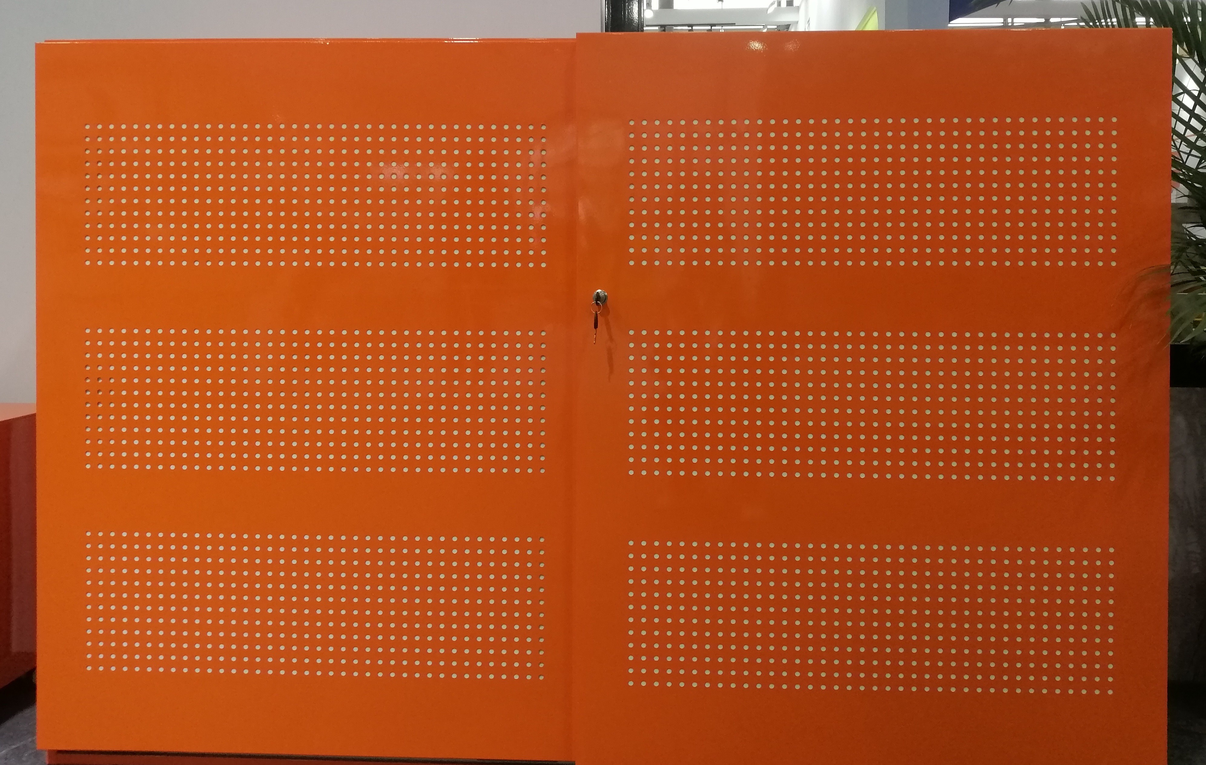 Any RAL Color Metal Filing Cupboard With Acoustic Sliding Door