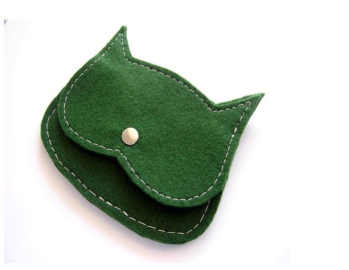 factory price high quality lovely felt coin wallet/coin purse