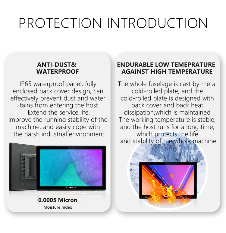 Embedded Open Frame Industrial Touch Screen PC 15.6'' Waterproof Tablet All In One