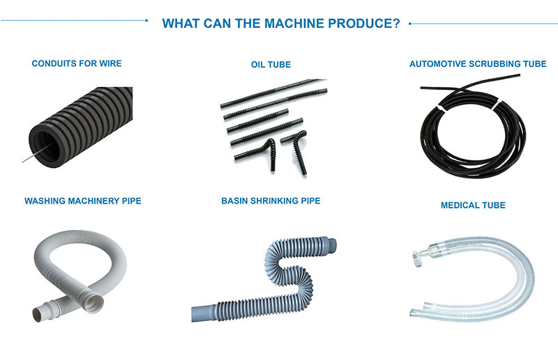 Plastic PE Conical Twin Screw Extruder Machine For Single Wall Corrugated Pipe
