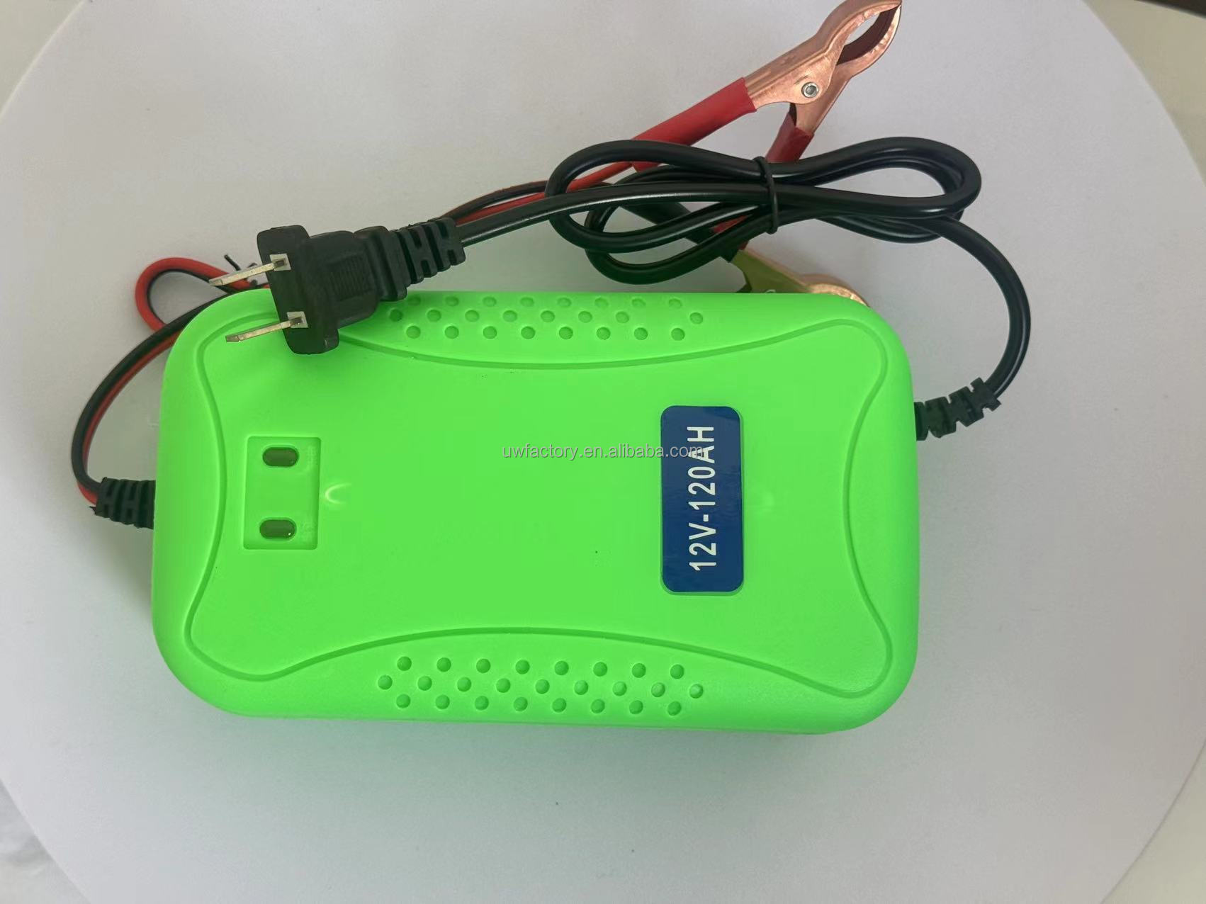 Connector Protection and OCP Protection 12V6a 8a Pulse Repair Smart Fast Charger for Lead-Acid Battery Car Motorcycle