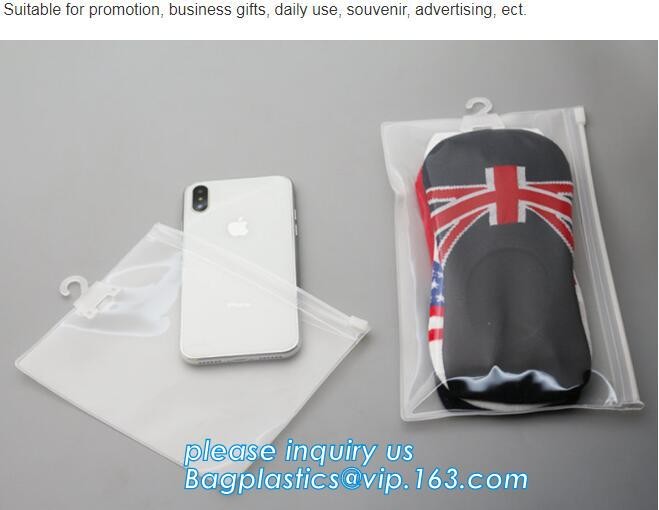 Plastic Bag OEM Custom PVC Loop Handle Image Printed Plastic Shopping Bag,Promotional Clear Waterproof Plastic Cosmetic