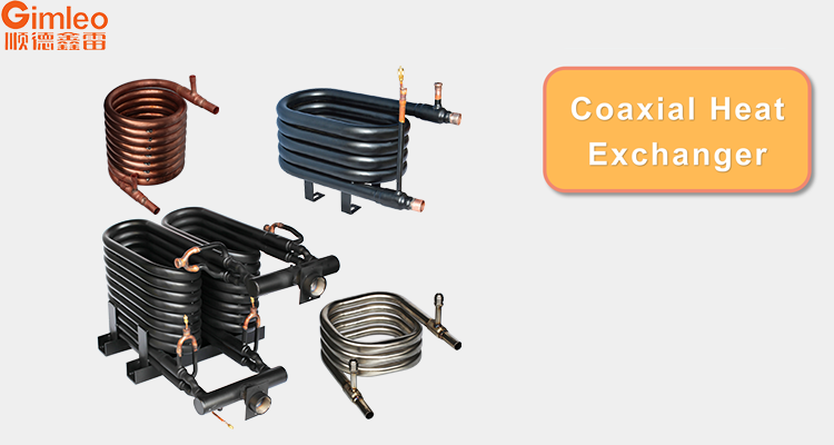 Compact Tube In Tube Heat Exchanger GY-0060C for and Refrigerant Pump with Copper Tubes