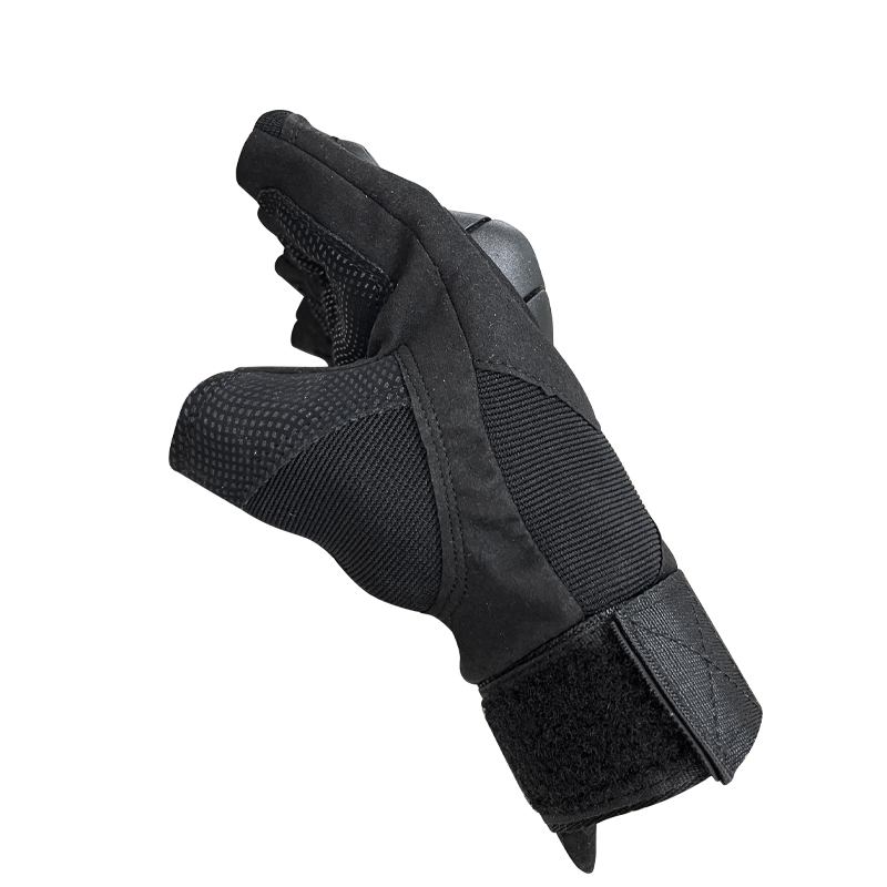 Customized Black Half Finger Gloves for Unisex Training and Safety Protection
