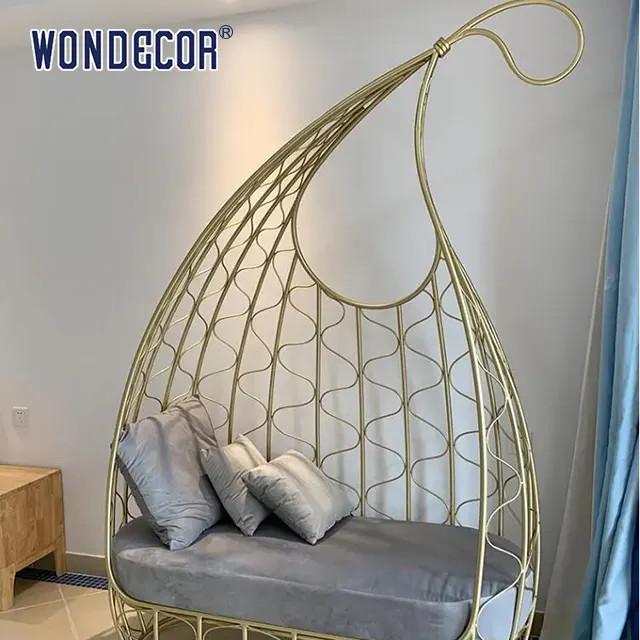 WONDERS Leaf Shaped Sofa And Lounge Chair Set 185cm Stainless Steel