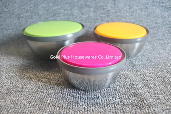 Customized printing design single wall metal steel soup bowls food grade salad
