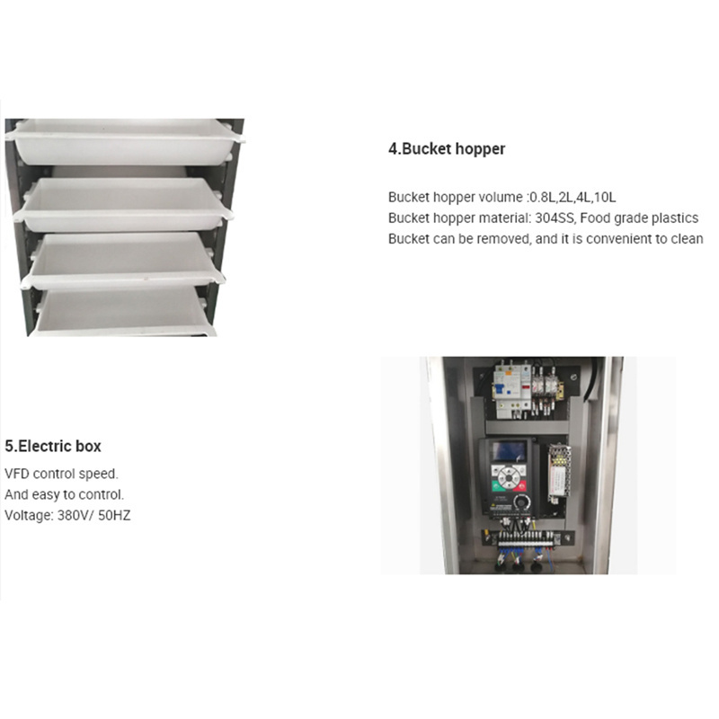 High Speed Height Customized Food Grade Z Shape /Type Bucket Elevator Conveyor
