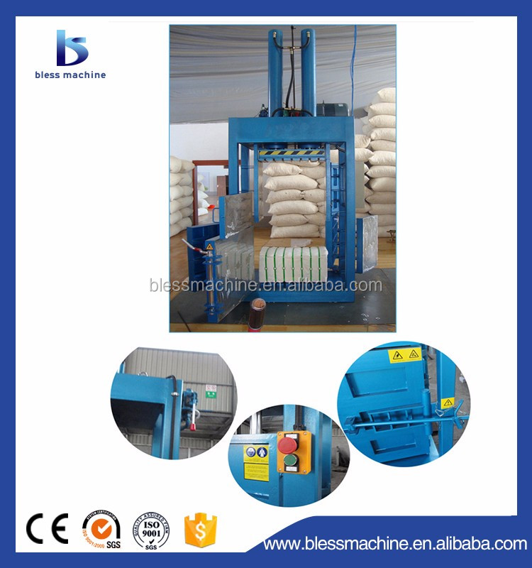 Single Double Cylinder Used Clothing Baler with High Density and Hydraulic Compactor