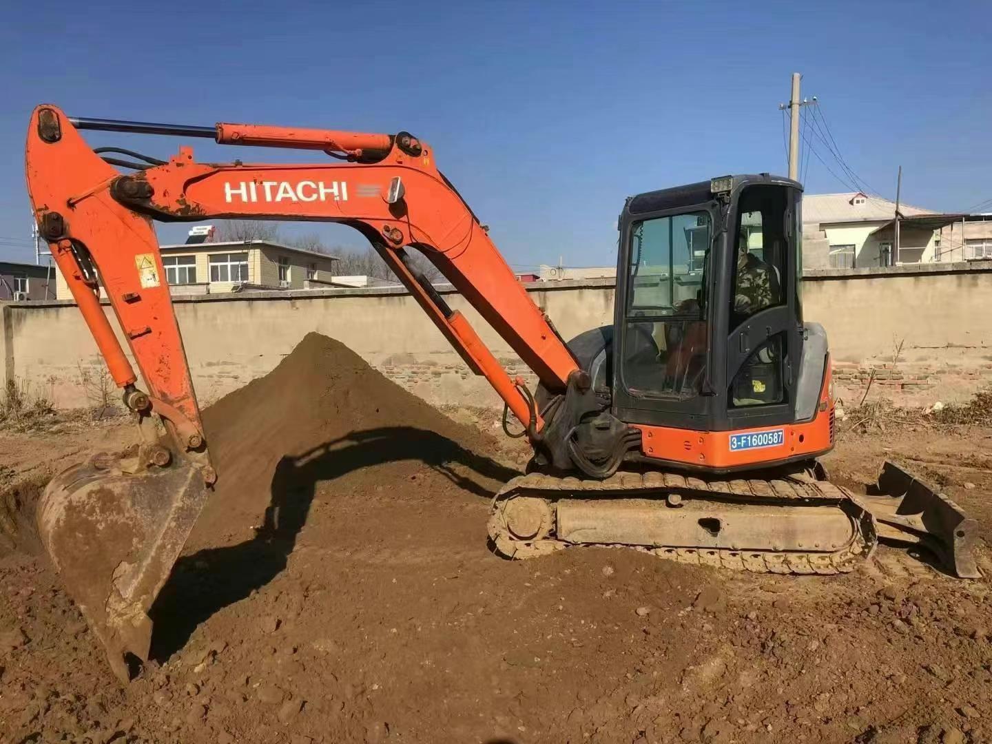 Used Hitachi ZX65U Mini Excavator 6.5Ton Capacity Low Hours Construction Landscaping Utility