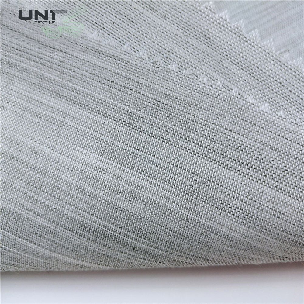 Soft Washable Polyester Woven Long Hair Interlining Canvas Fabric For Suit