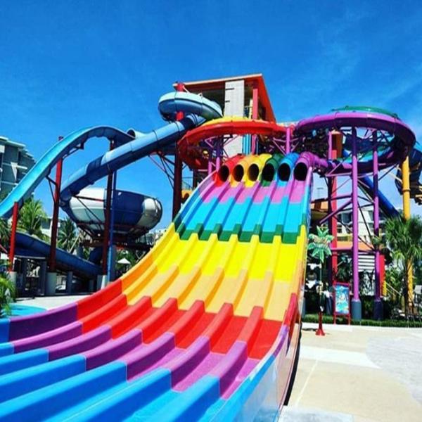Customizable Fiberglass Commercial Water Park Equipment For Adults 6-8mm