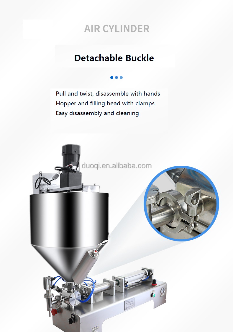 Stainless Steel Jar Paste Bottle Filling Machine for Automatic Mixing of Shea Butter