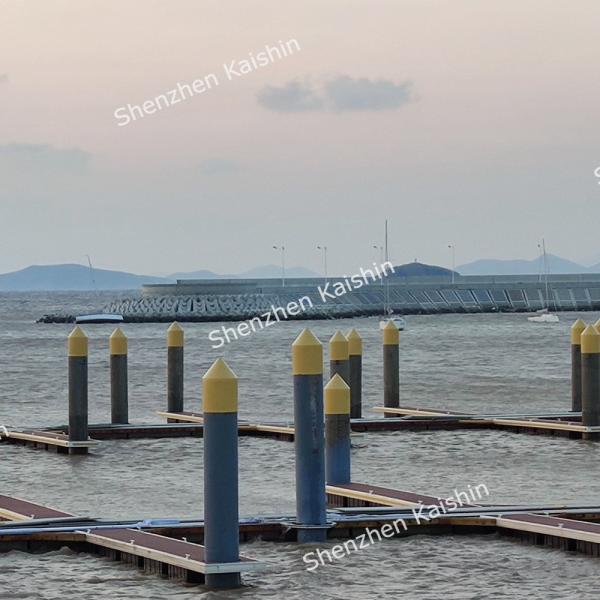 Aluminum Alloy Marina Dock Floating Pontoon Walkway Yacht Bridge With Fenders