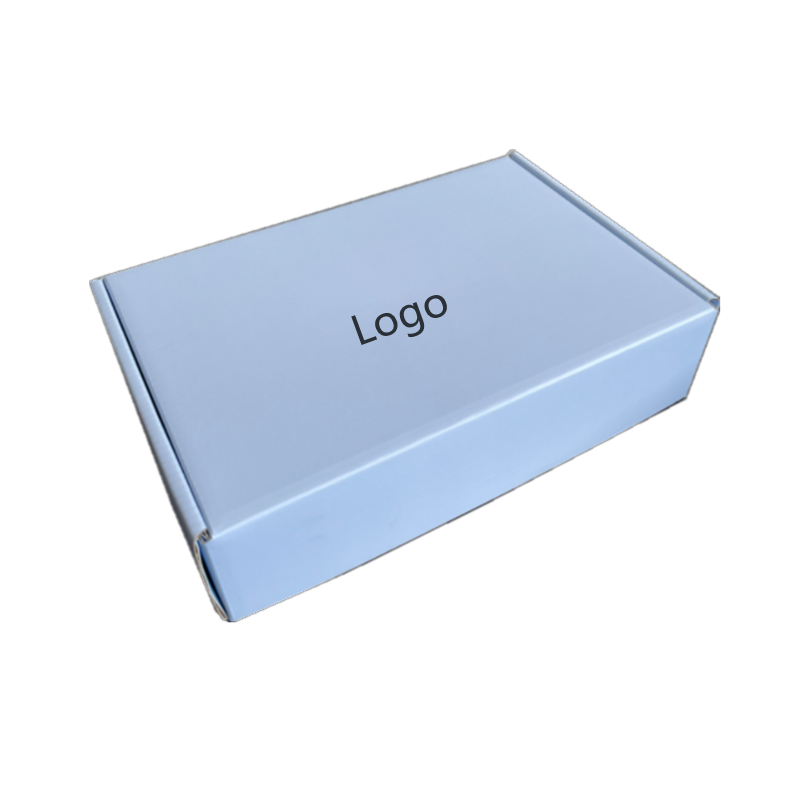 Blue Corrugated Subscription Ecommerce Mailer Boxes Shipping Box Customized