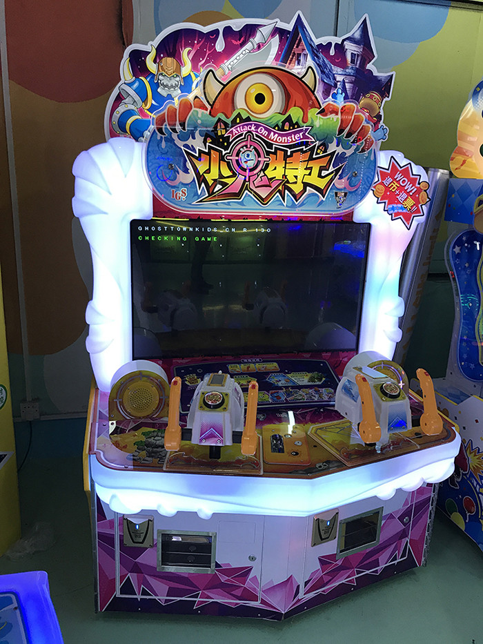 Attack On Monster Redemption Game Machine , Indoor Lottery Ticket Counter Machine