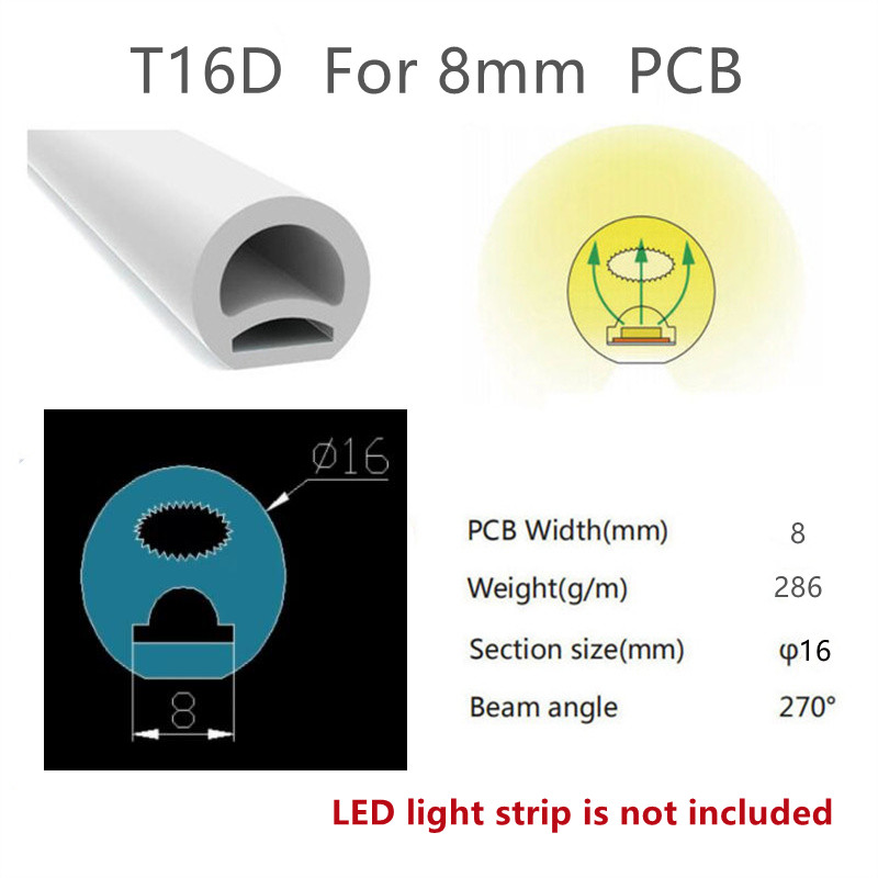 DC 12V Red LED Neon Flex with 50000 Working Lifetime and Hanging Mounting Installation