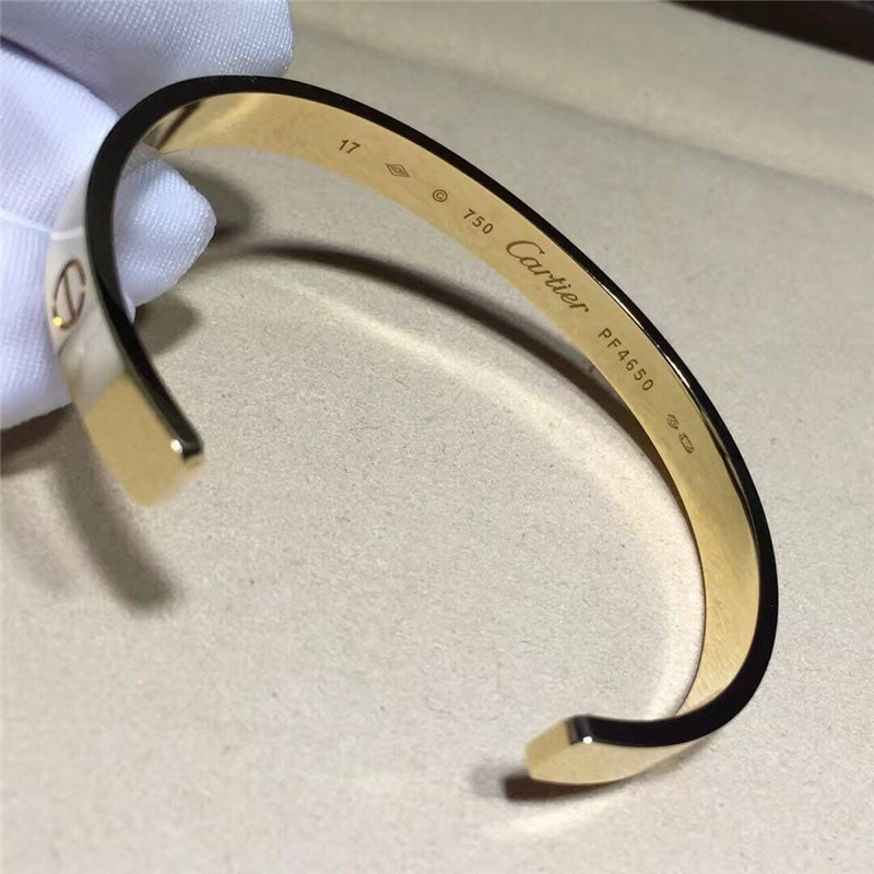 Cartie openning love braceleto 18k gold white gold yellow gold rose gold bracelet Jewelry factory in Shenzhen, China