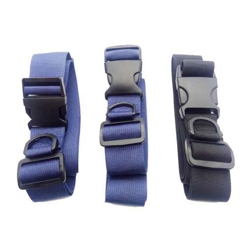 Travel Security Sewing Adjustable Straps Nylon Luggage Strap With Plastic Safety