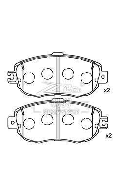 Lexus LS400 UCF 10/20 Lexus Brake Pad D564 , 43022-ST3-E00 Front Ceramic Brake