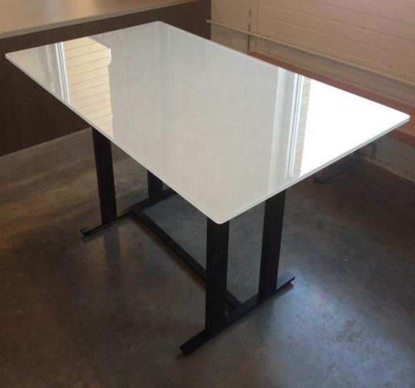 EN12150 Certified Silk Screen Printed Table Top for Dining and Living Room
