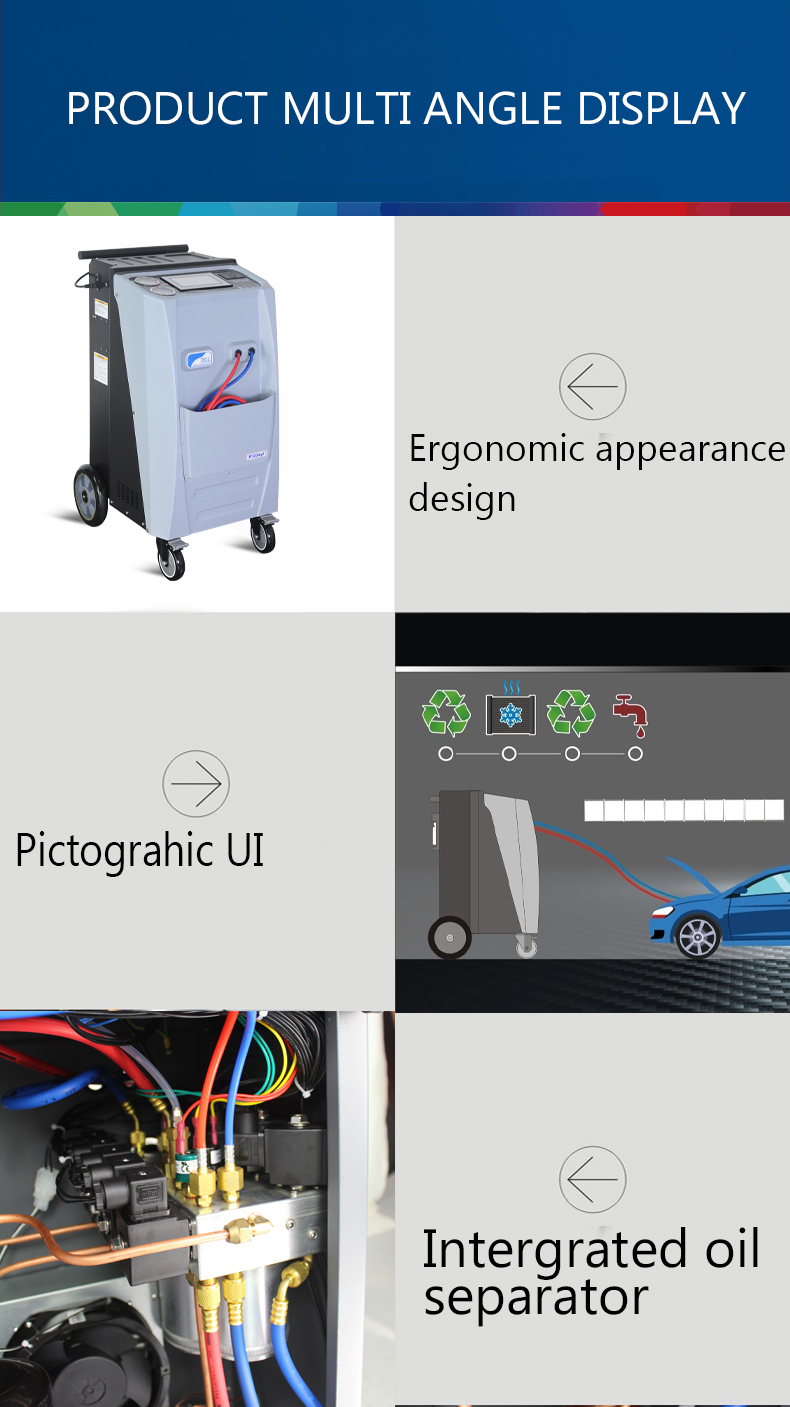 AC Gas 1234yf Freon Machine Car AC Service Machine 100kg