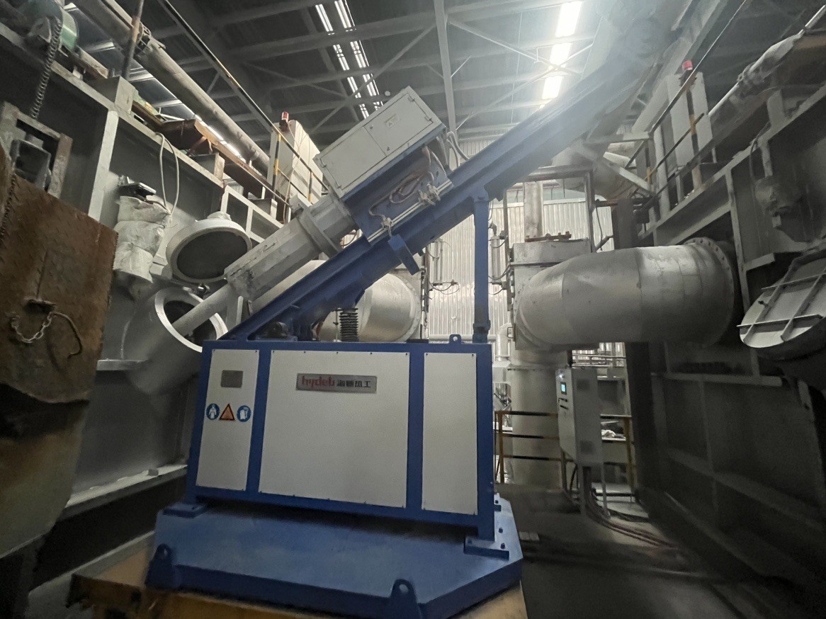 In Furnace Rotary Flux Injector For Aluminum Liquid Depth Range 600-1100㎜