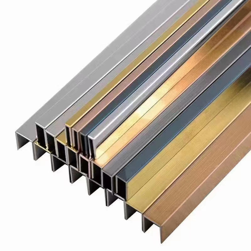 Cheap Price Hot Sale Sustainable Stocked Black Stainless Steel Tile Trim Profiles