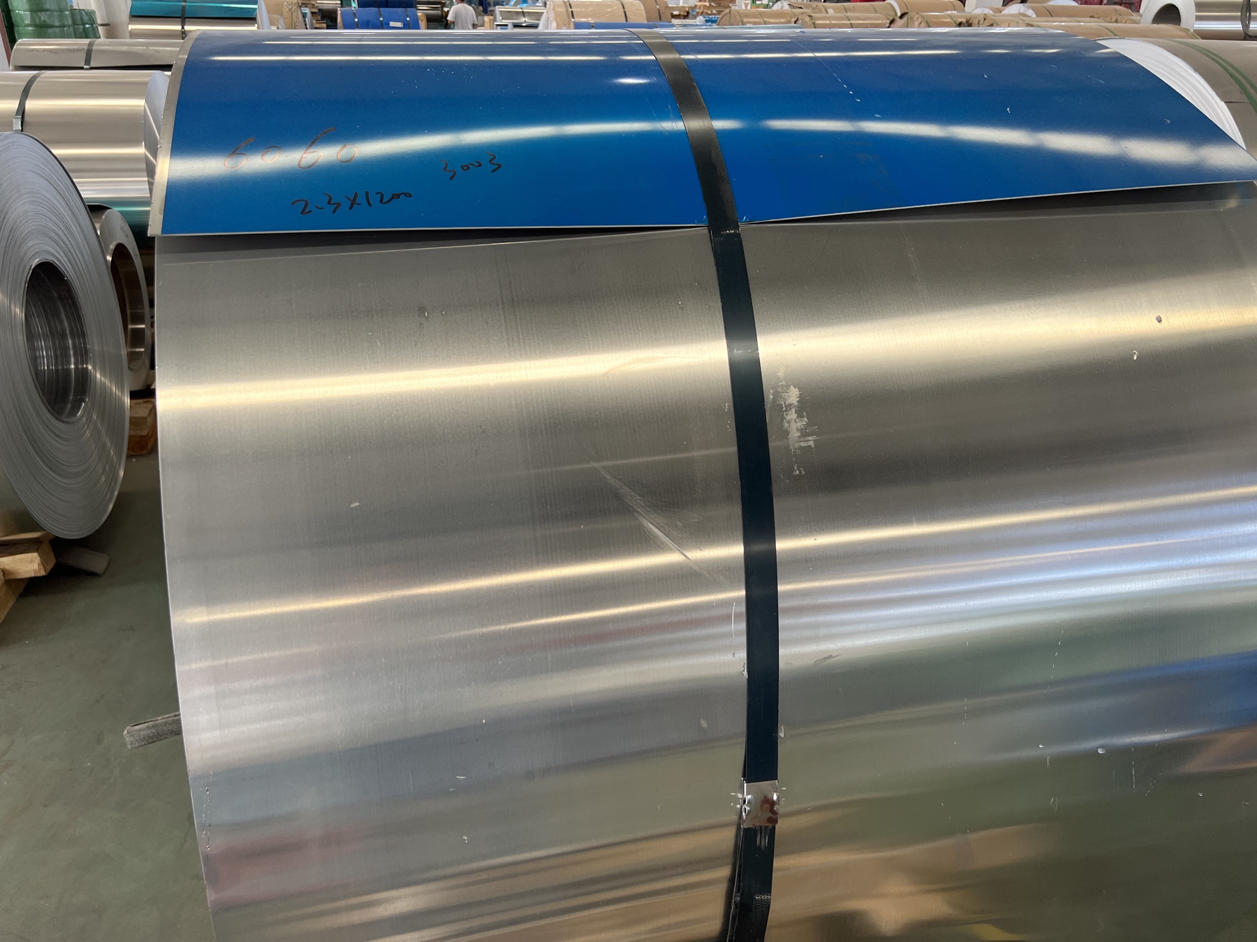 6060 6063 8011 6061T0 T851 T6 Aluminum Coil Strip Embossed Building Material 1.0*1250mm