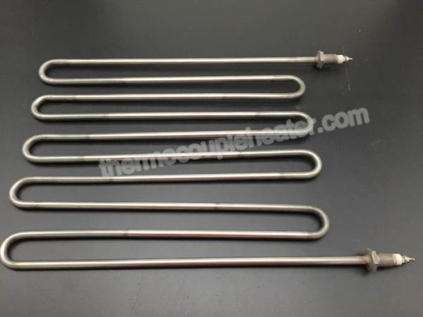 W - Shaped Industrial Tubular Electric Heaters With M14 Screws , Customized