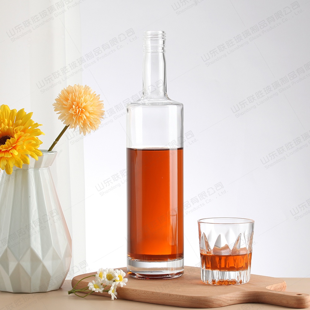 Rubber Stopper Sealing Type 375ml Glass Bottle for Custom Logo Liquor Vodka and Tequila