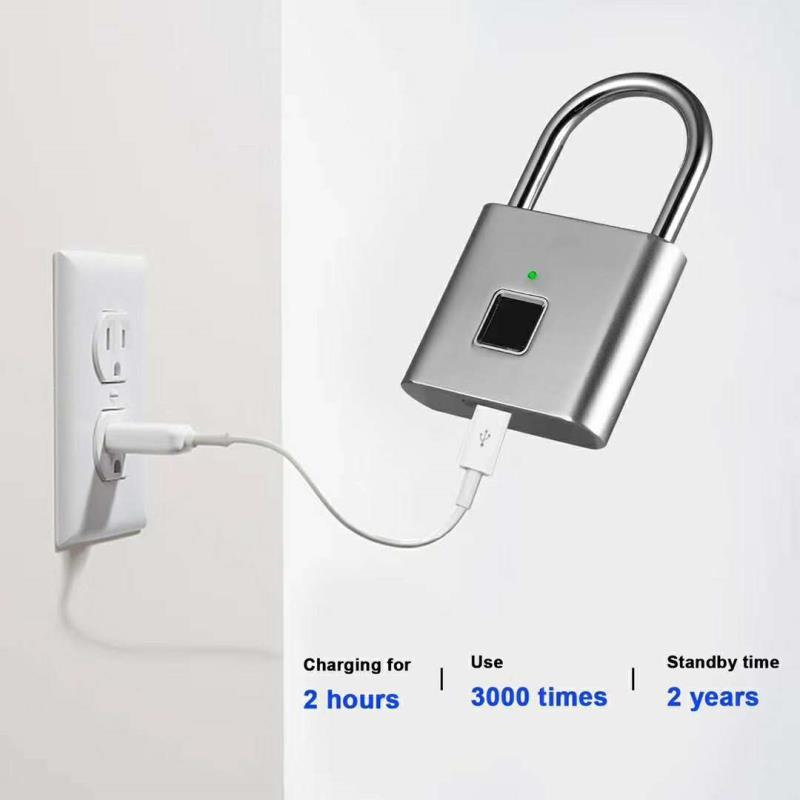 Anti Theft Fingerprint Door Lock Keyless Smart Lock Fingerprint Padlock