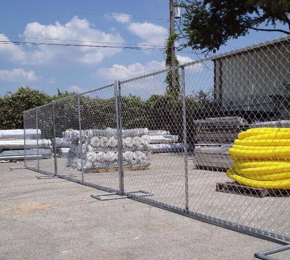 8'x12' tubing 1⅜"(35mm) x 16ga thickness chain link us standard temporary fencing 13ga/2.3m diameter