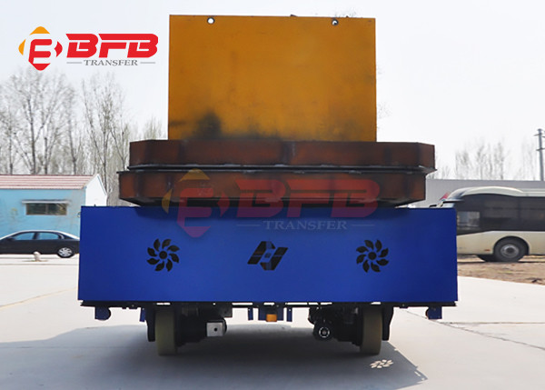 Eletcric Steerable 15t Transfer Carriage Moving On Epoxy Floor