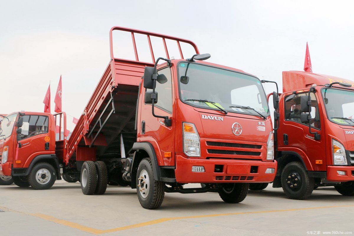 Dayun Aopuli 127 Horsepower 4X2 3.05 Meter Dump Truck With Forward Gear 8,backward Gear 2