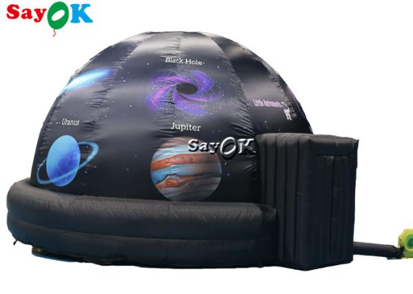 5m Diameter Inflatable Planetarium Black Projection Dome Tent For Science