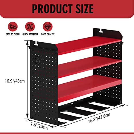 1mm Thickness Power Tool Organizer for Streamlined Garage Storage and Organization