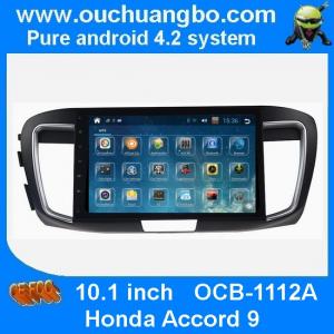 China Ouchuangbo Honda Accord 9 android 4.2 multimedia kit with bluetooth gps navigation ipod usb mp3 player on sale