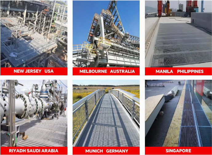 Galvanized Steel Walkway Grating 30*5mm For Industrial Platform