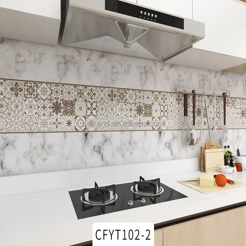 Self Adhesive Removable Decorative Tile Stickers for Wall Peel and Stick Moroccan Tiles Backsplash Waterproof Kitchen