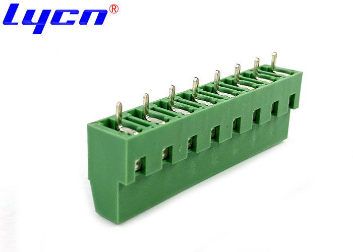 5 - 6mm Length Single Row Terminal Block 7.62mm PA66 Horizontal Line