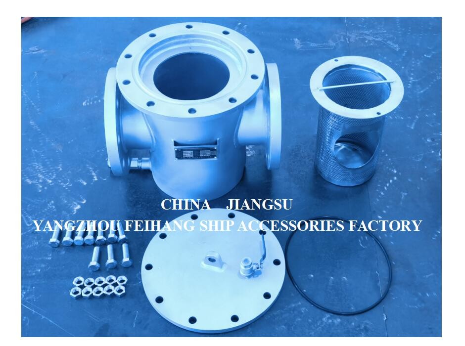 Straight Through Type Stainless Steel Marine Sea Water Filter AS125 PN1.0 CB/T497-2012 Mesh 150um