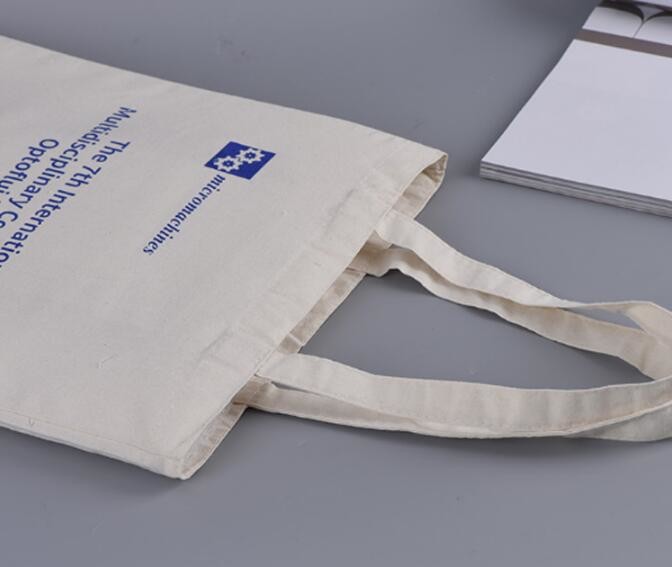 100% recycled organic cotton canvas calico drawstring bag with printing,custom print canvas cloth tote bags with printed