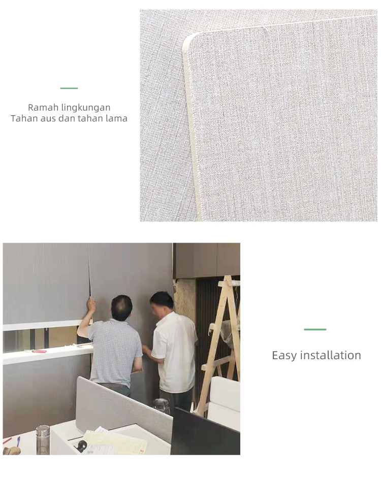 Fireproof Fabric Bamboo Charcoal Wall Board Decorative Wall Panel OEM